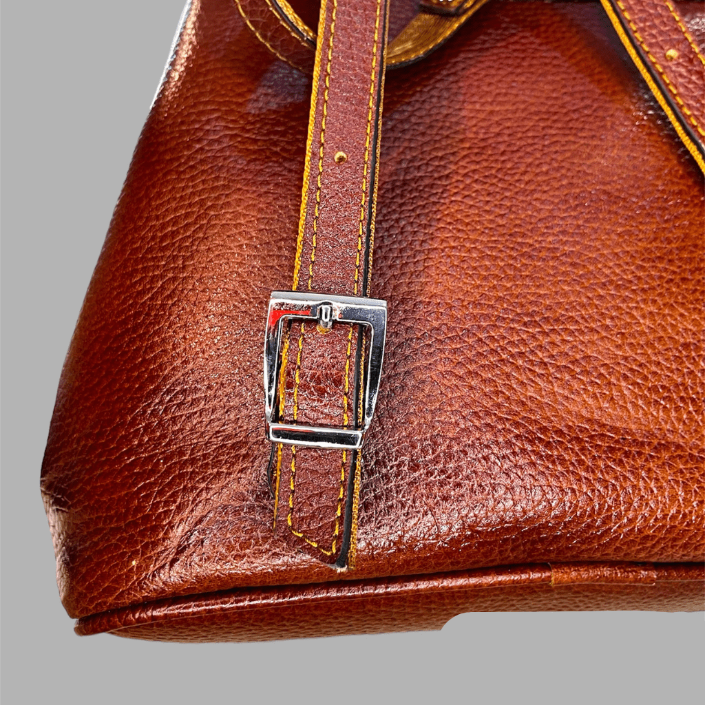 Leather backpack