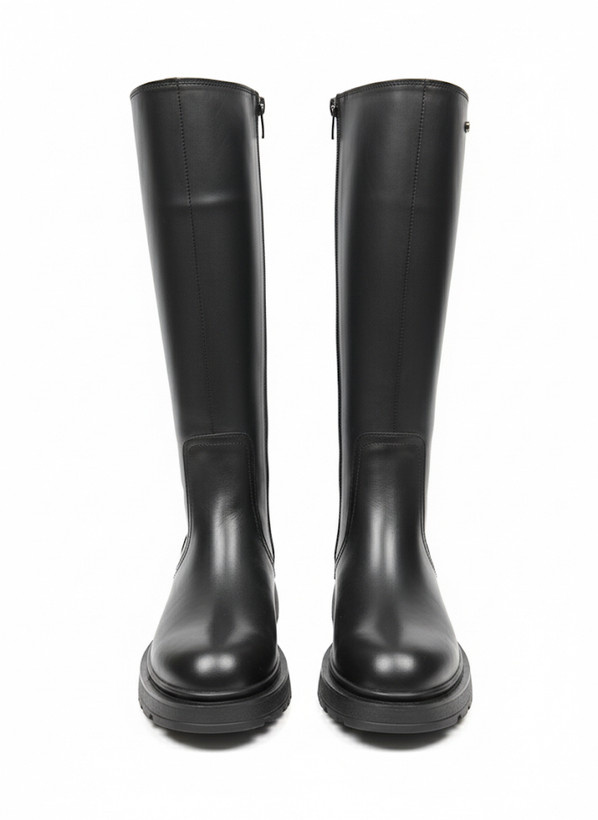 Vian Leather tall boots for women with lightweight PU sole