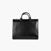 کیف اداری زنانه چرم طبیعی ویان مدل V216 رنگ مشکی نمای روبرو