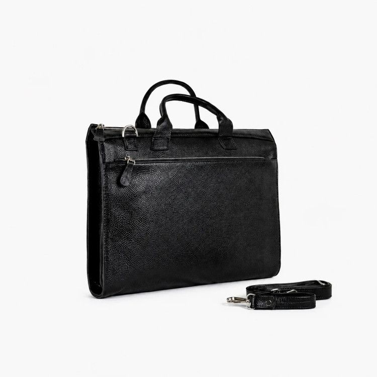 کیف اداری زنانه چرم طبیعی ویان مدل V216 نمای سه رخ