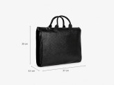 ابعاد کیف اداری زنانه چرم طبیعی ویان مدل V216 مشکی
