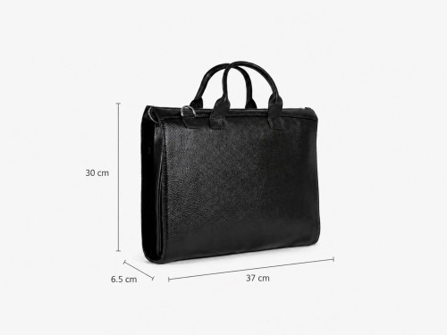 ابعاد کیف اداری زنانه چرم طبیعی ویان مدل V216 مشکی